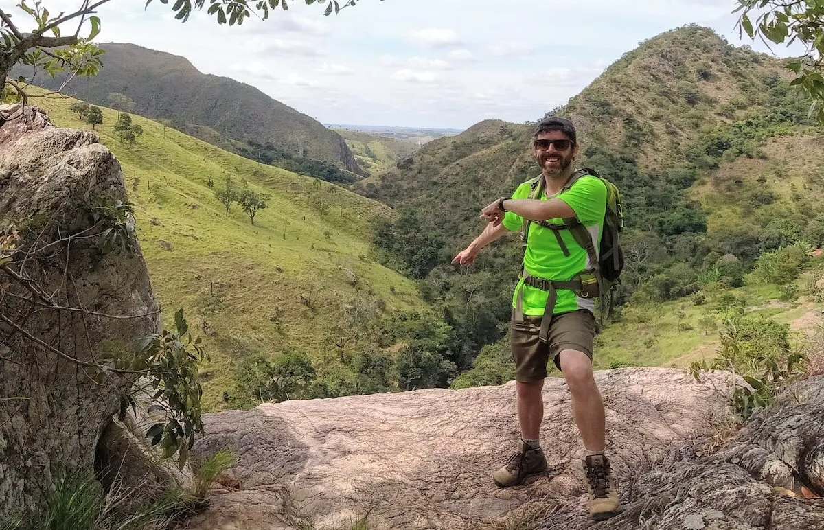 Joe Lopes in the field